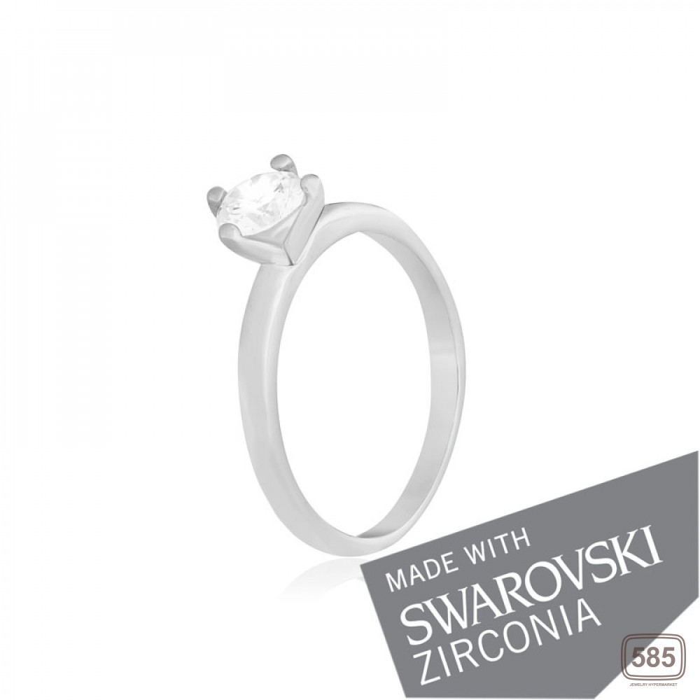 Срібна каблучка з цирконієм SWAROVSKI ZIRCONIA