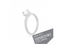 Срібна каблучка з цирконієм SWAROVSKI ZIRCONIA