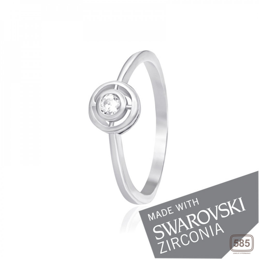 Срібна каблучка з цирконієм SWAROVSKI ZIRCONIA